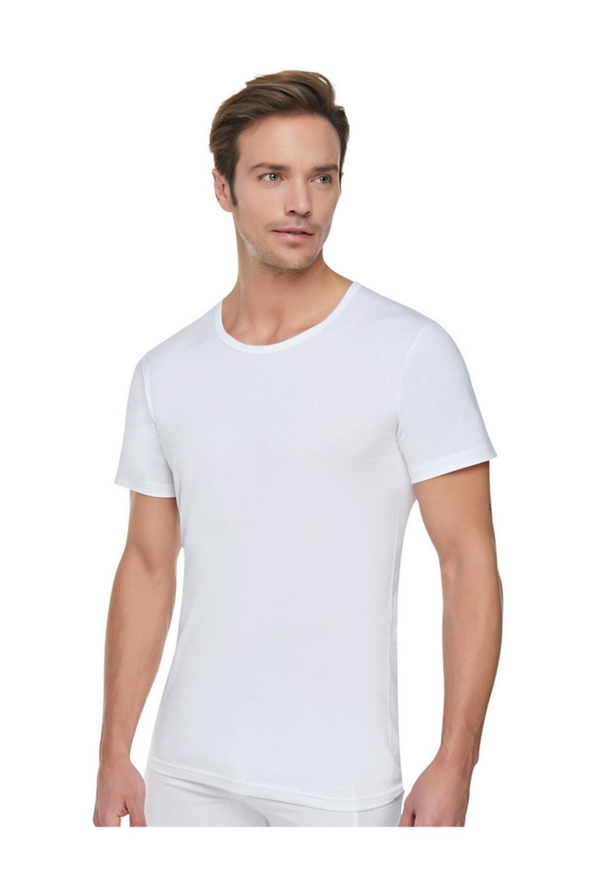 Tutku Erkek Beyaz 6'Lı Paket Ribana Fanila