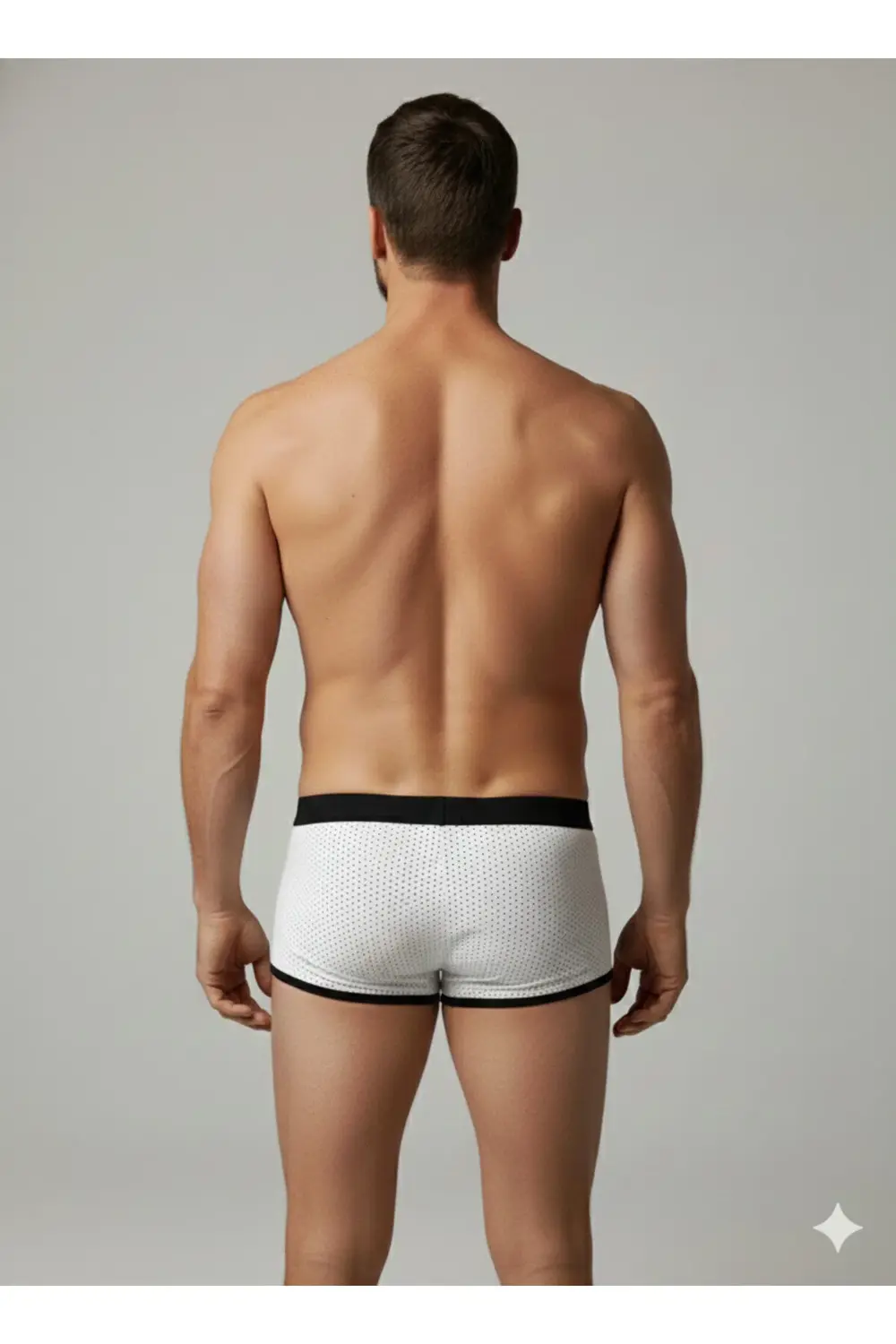 Erkek Beyaz Biyeli File Boxer SL25111800