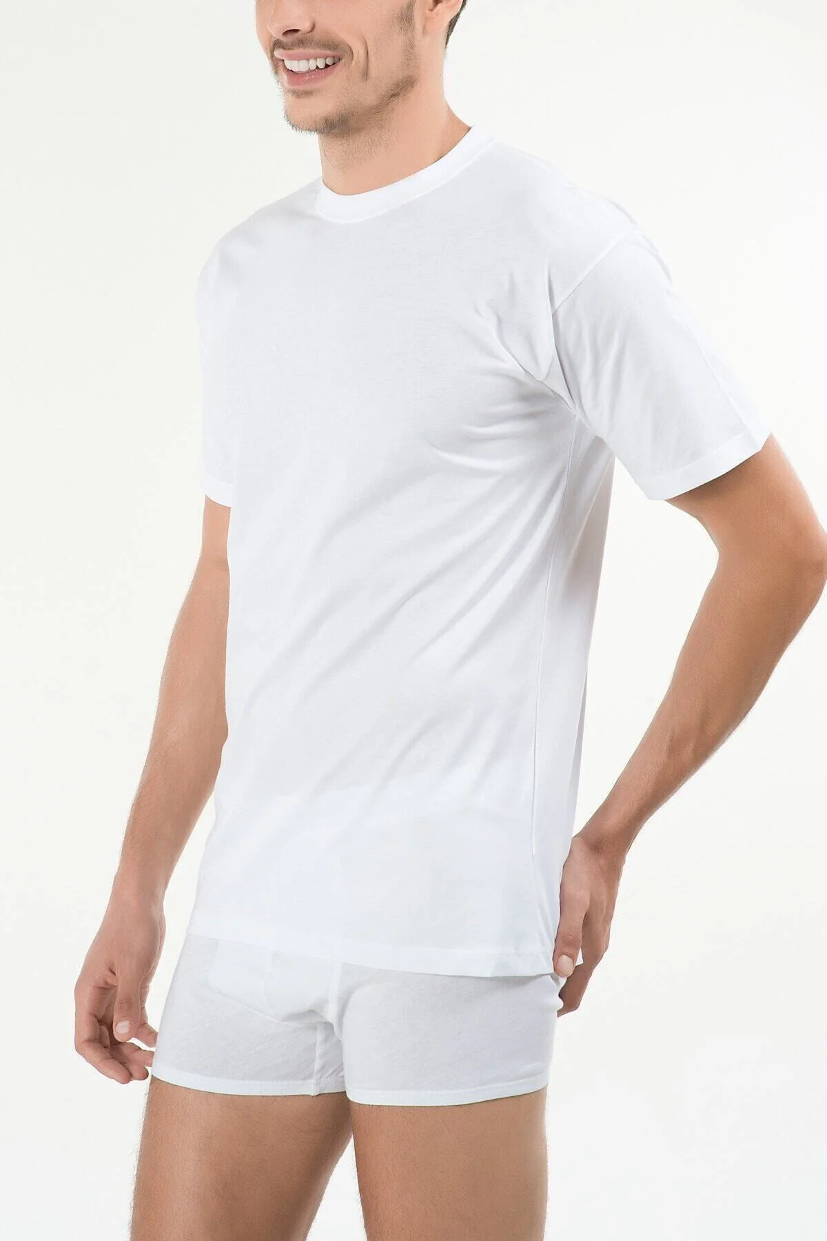 Erkek Beyaz Eduardo 2'li T-shirt 44ts10031beya