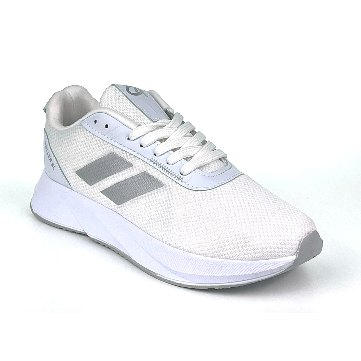 Kajila Erkek Beyaz Gümüş Bağcıklı Nefes Alan Esnek Hafif Günlük Sneaker 