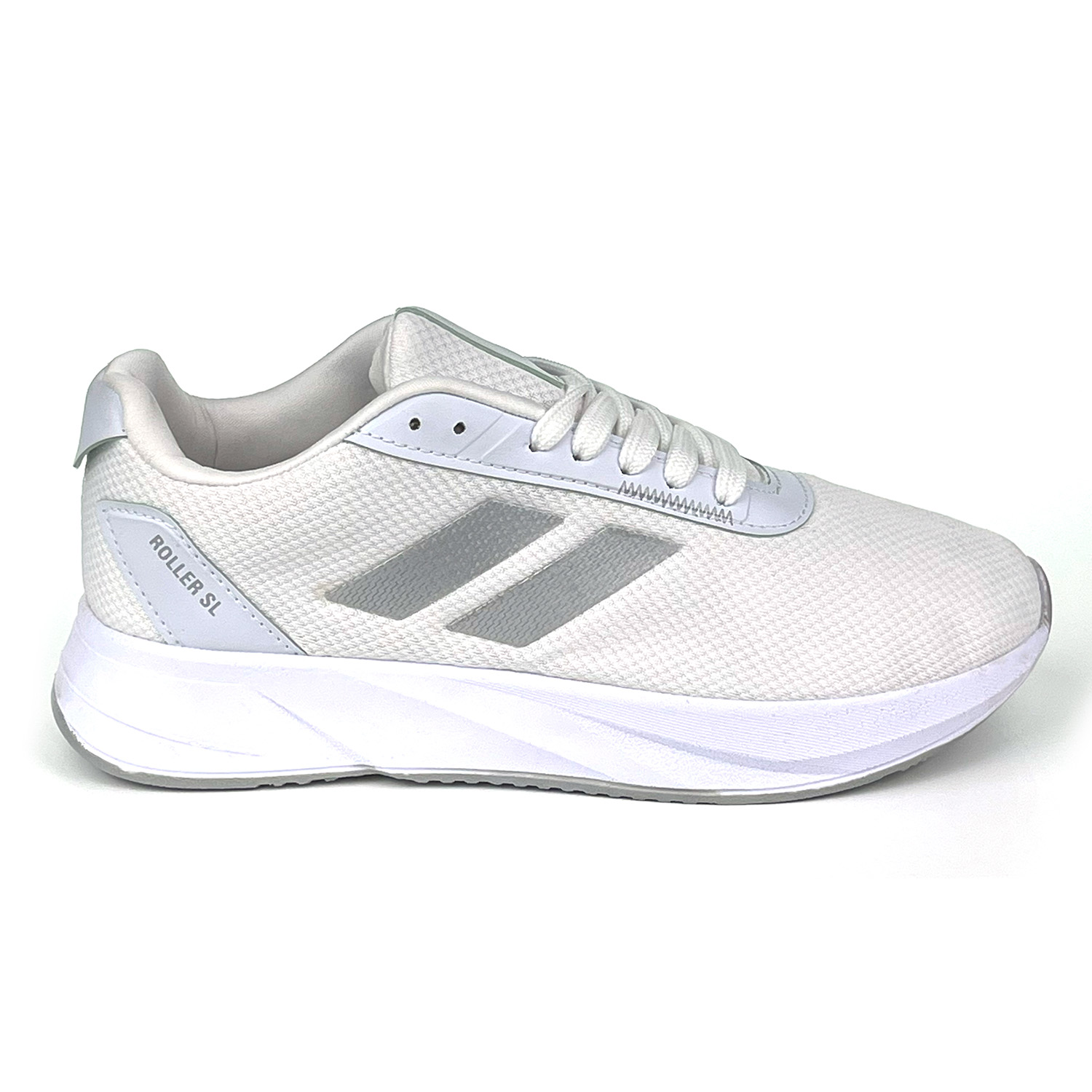 Kajila Erkek Beyaz Gümüş Bağcıklı Nefes Alan Esnek Hafif Günlük Sneaker 