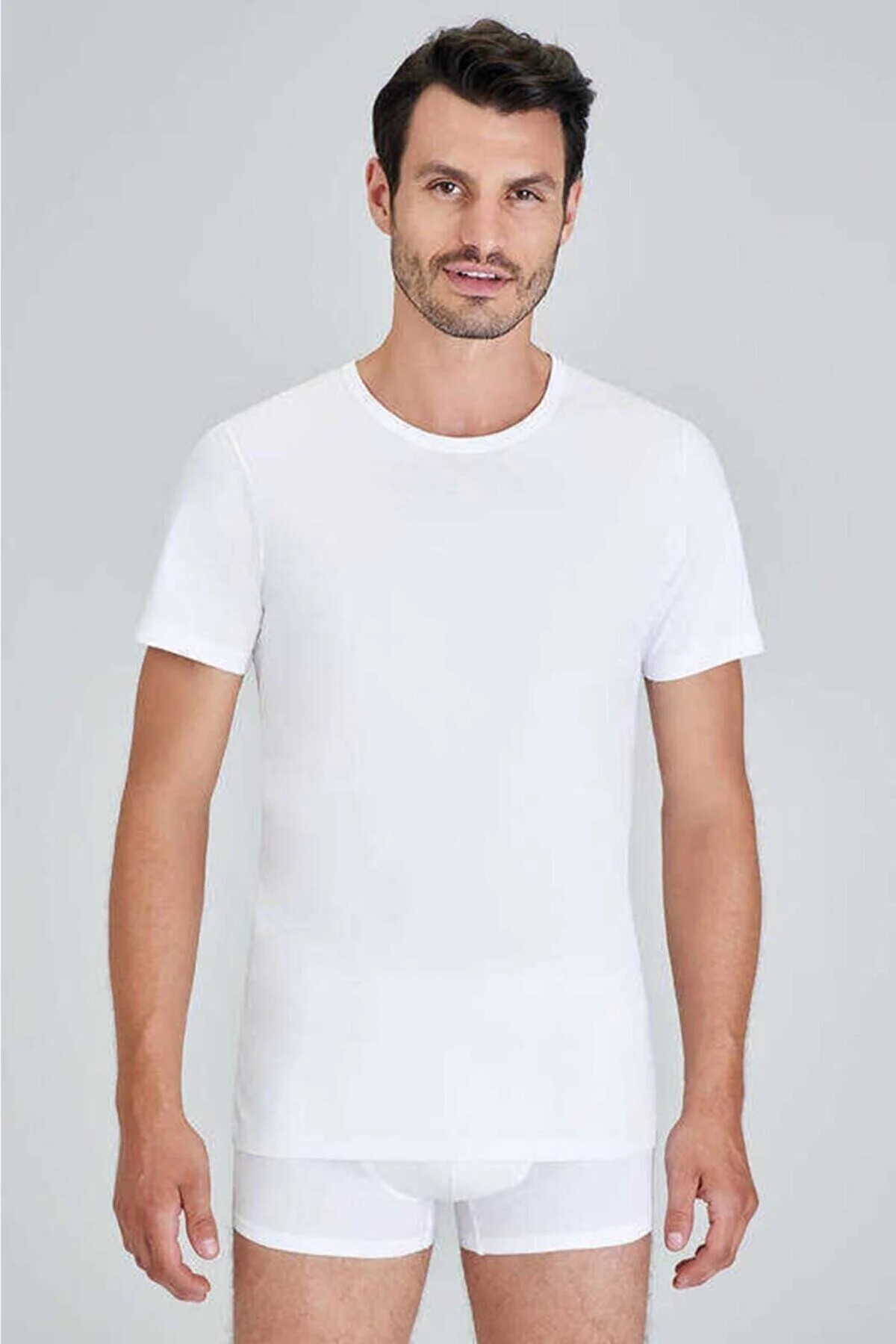 Erkek, Beyaz, Hulio 2'li T-shirt Atlet