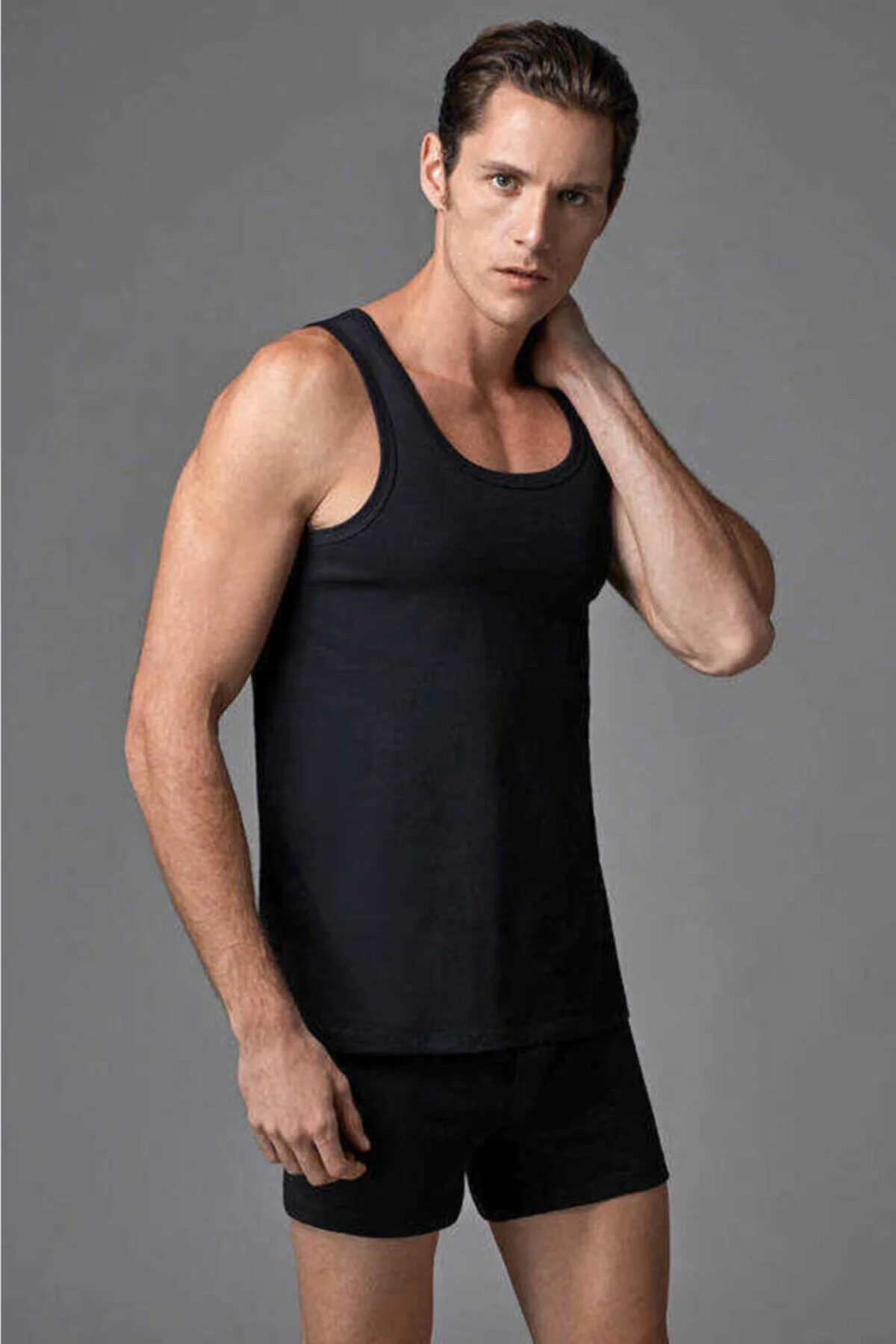 Erkek Beyaz  Kalın Askılı Klasik Atlet 2’li Paket Ers030