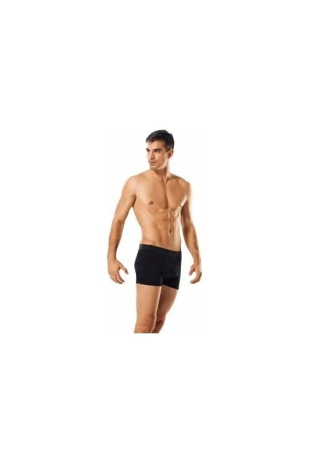 Erkek Beyaz Likralı Boxer 6 Adet 0114s