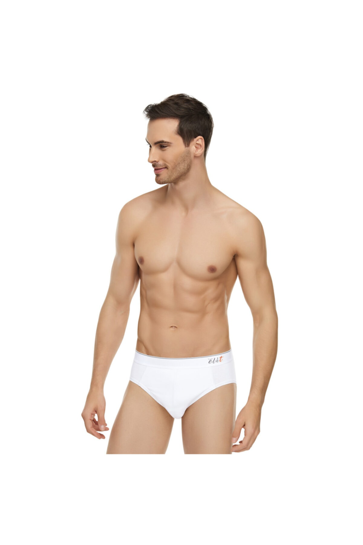 Tutku Elit Erkek Beyaz Renk 6 Adet Kemerli Slip Külot