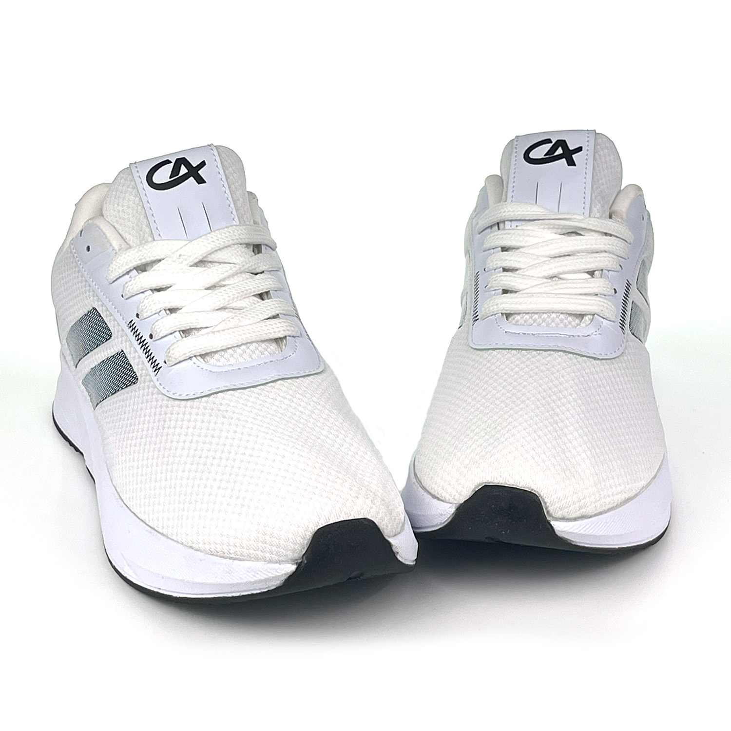 Kajila Erkek Beyaz Siyah Bağcıklı Nefes Alan Esnek Hafif Günlük Sneaker 