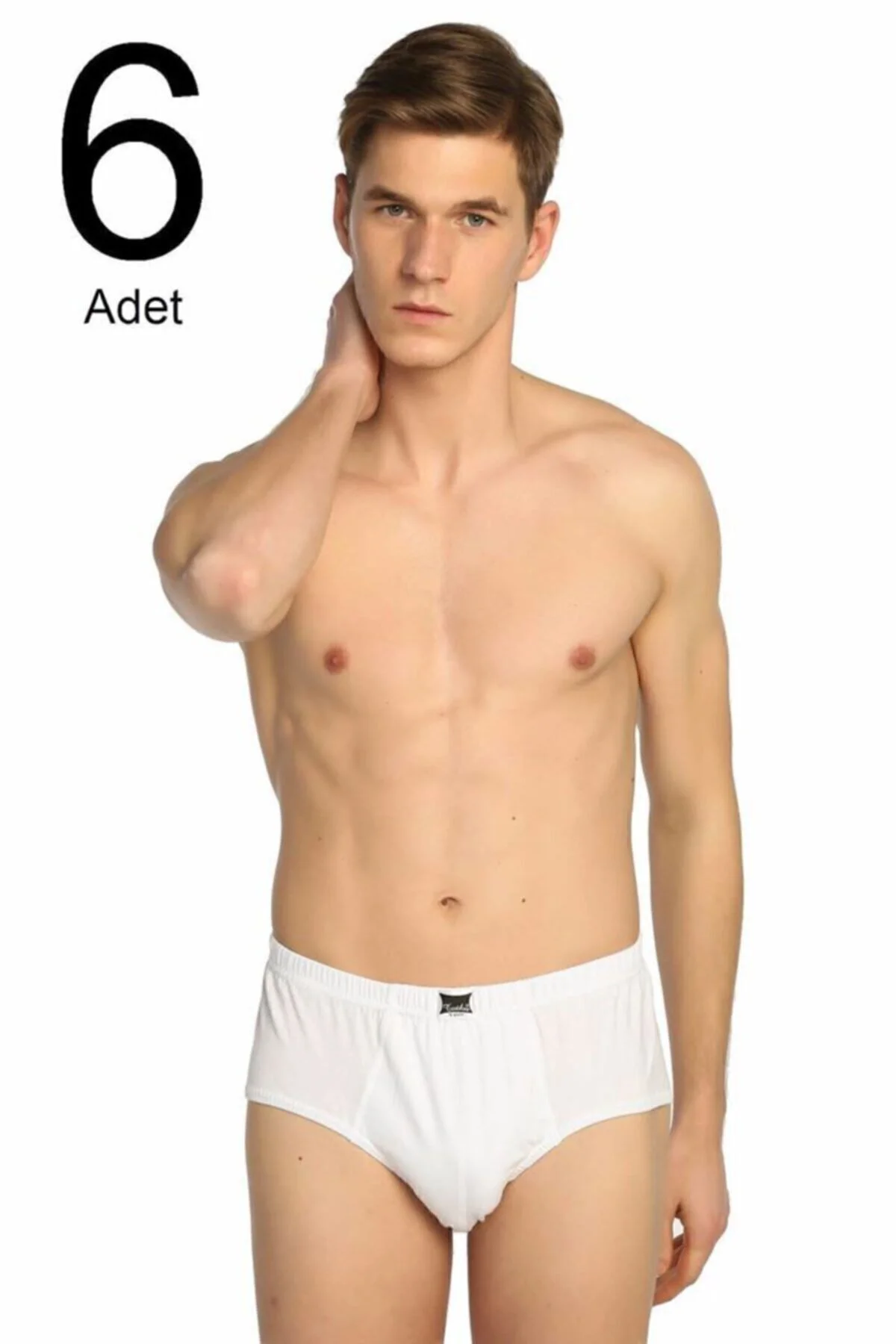 Erkek Beyaz Slip Külot 6'lı Paket Erkek Beyaz Slip Külot 6'lı Paket