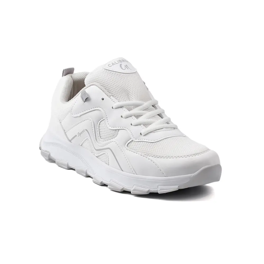 Erkek Beyaz Spor Ayakkabı Rahat Günlük Sneaker Yürüyüş Koşu Hafif