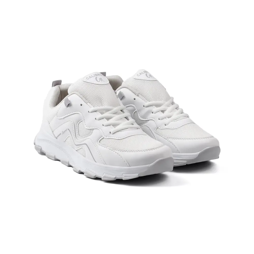 Erkek Beyaz Spor Ayakkabı Rahat Günlük Sneaker Yürüyüş Koşu Hafif
