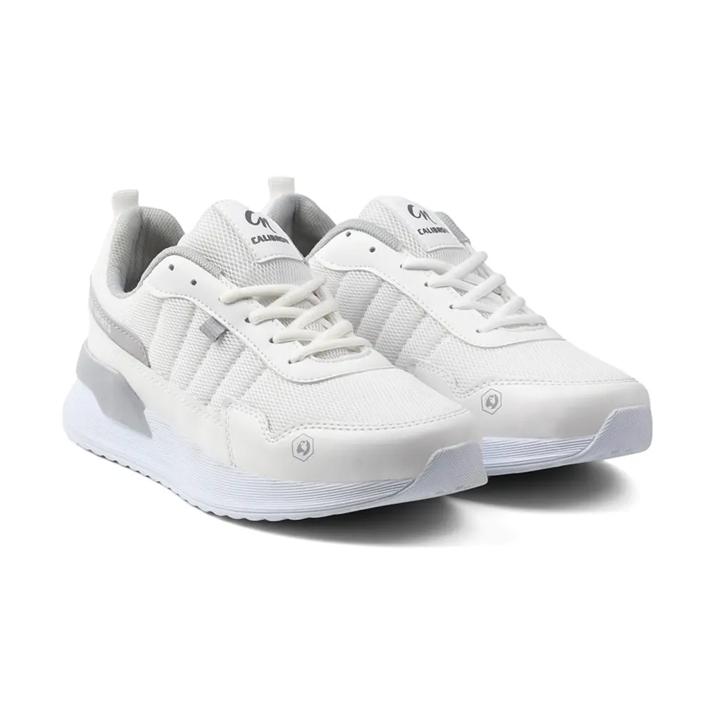 Erkek Beyaz Spor Ayakkabı Rahat Yürüyüş Koşu Günlük Sneaker Bağcı