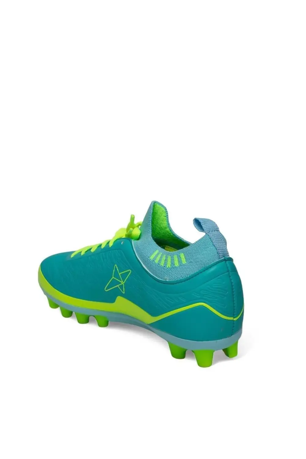 Erkek Bilekli Çoraplı Sarı Turuncu Desen Krampon Halısaha Çimsaha