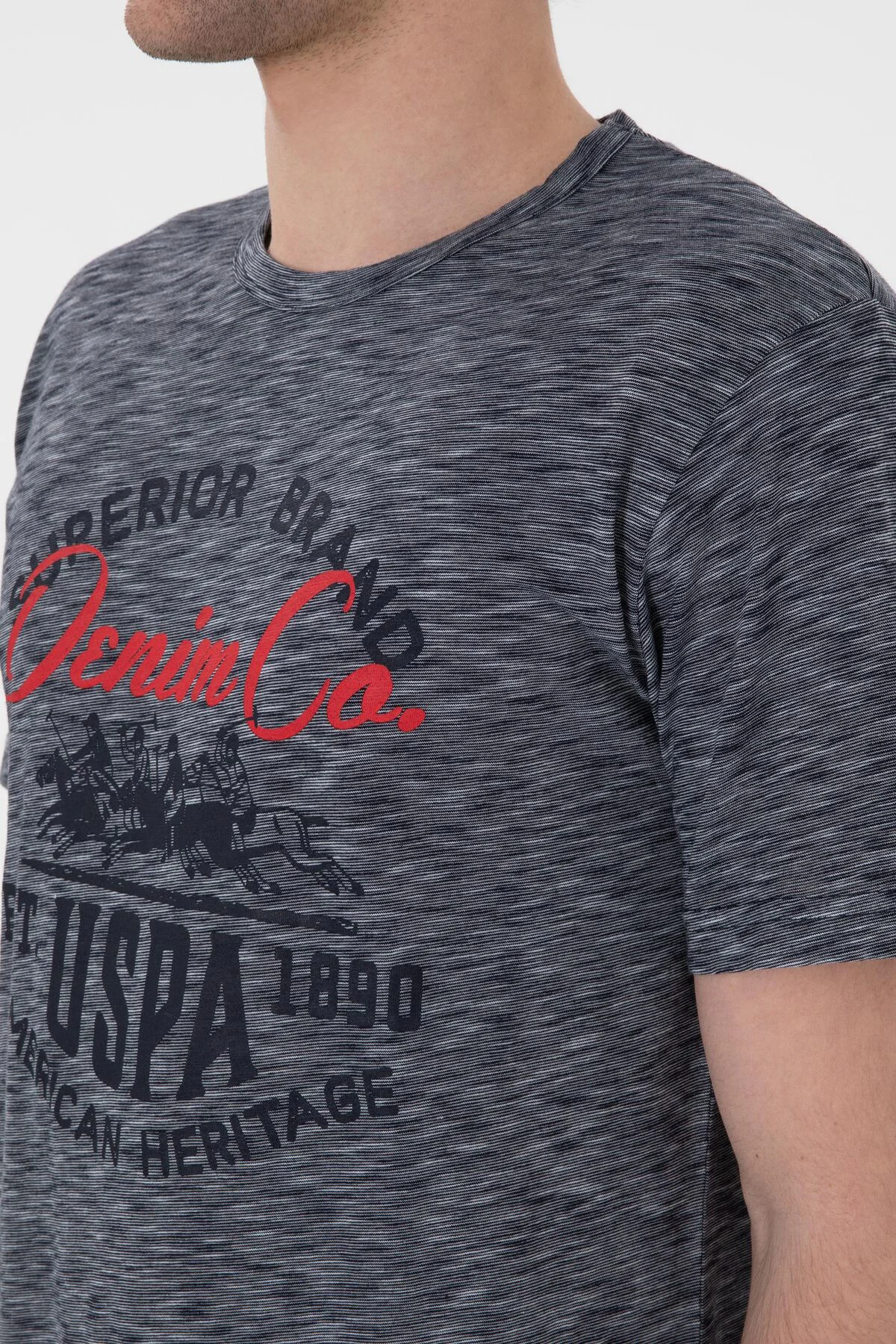 Erkek Bisiklet Yaka Lacivert Pijama Takımı 50309274-VR033