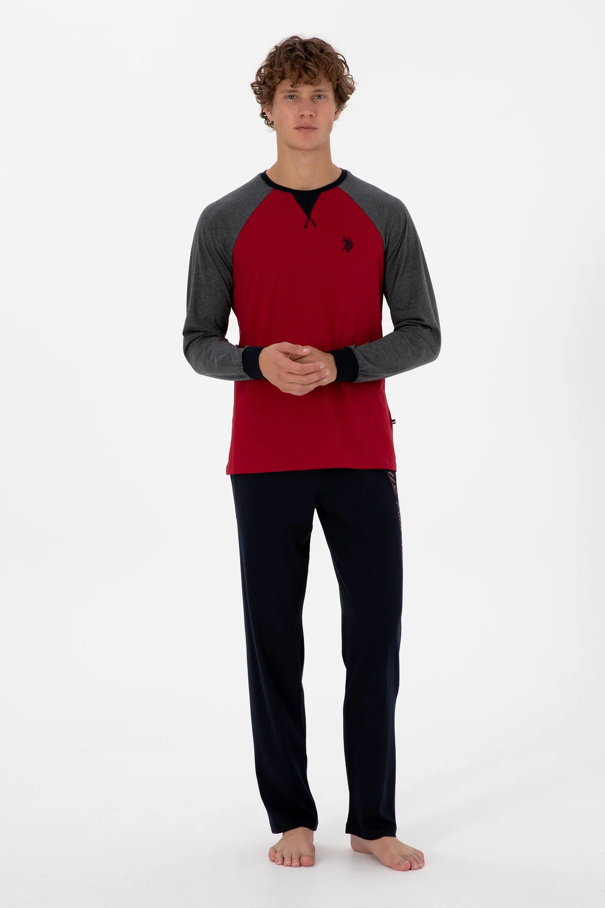 Erkek Bordo Pijama Takımı 50318618-VR014