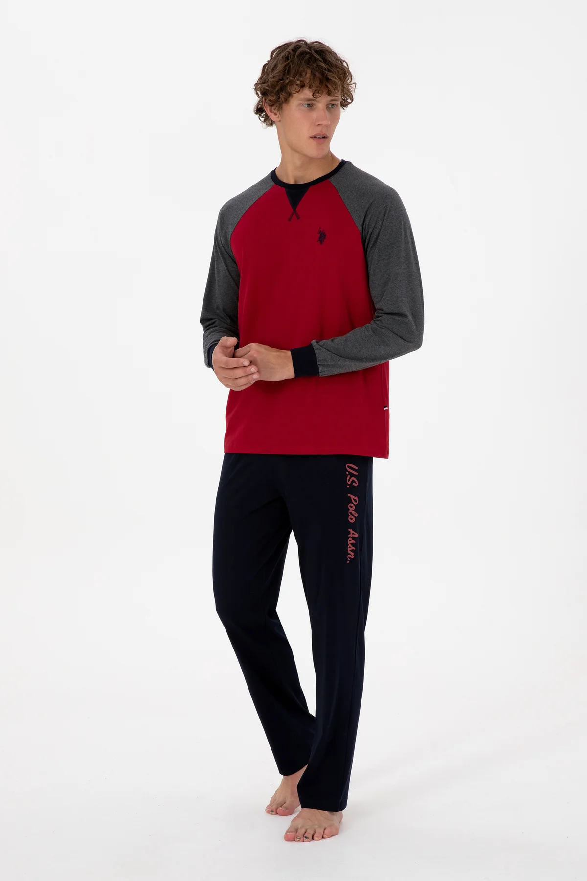 Erkek Bordo Pijama Takımı 50318618-VR014