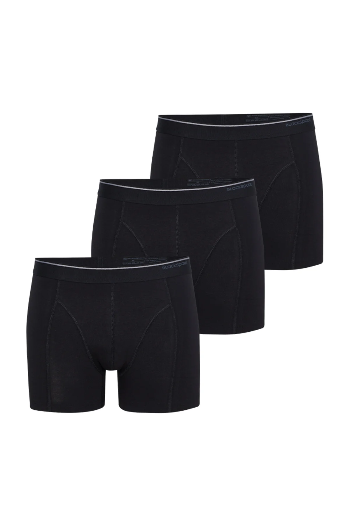 Erkek Boxer 3lü Paket Tender Cotton 9673 - Gri_Lacivert_Kirmizi