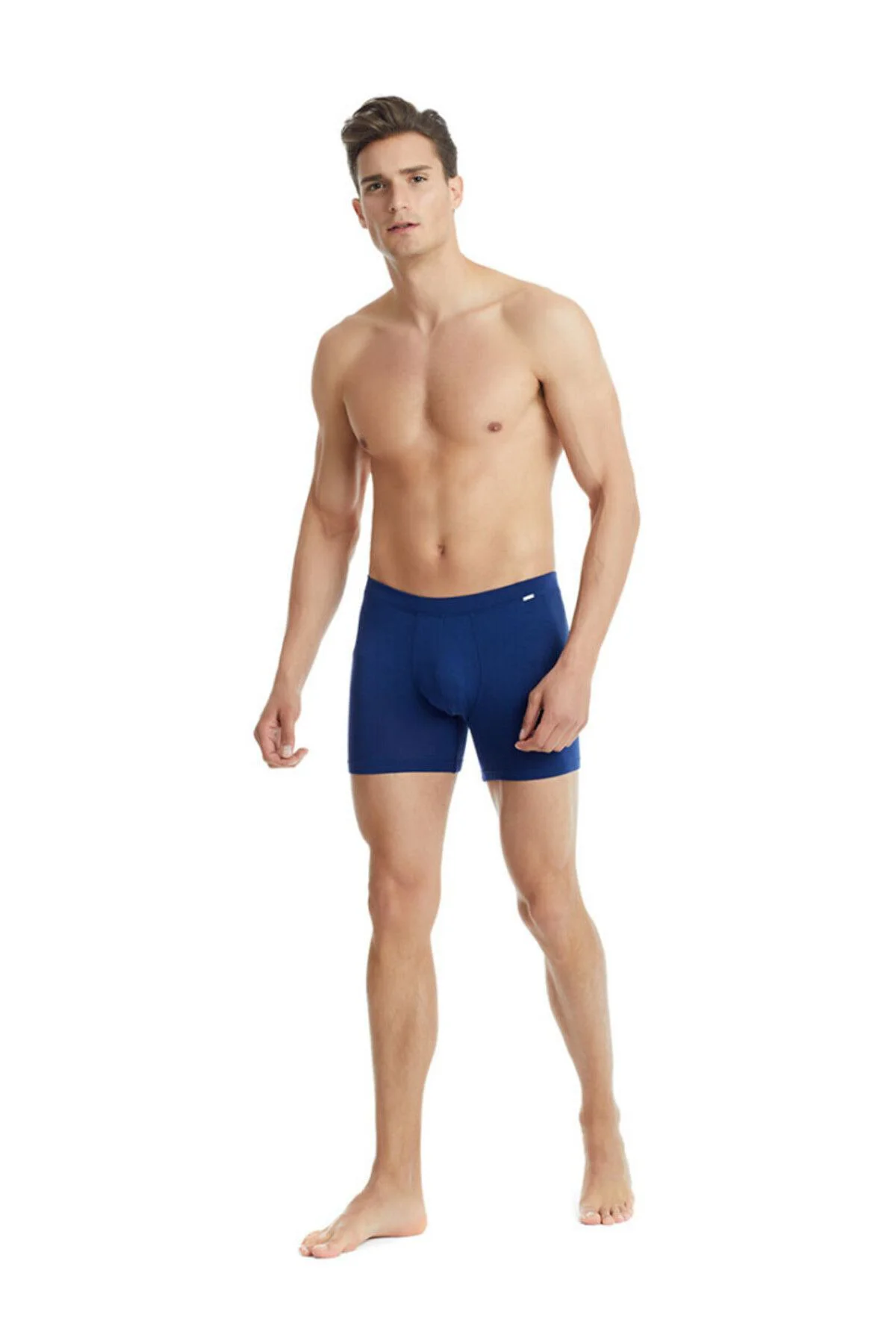Erkek Modal Elastan Boxer Silver 9313 - Lacivert Erkek Modal Elastan Boxer Silver 9313 - Lacivert