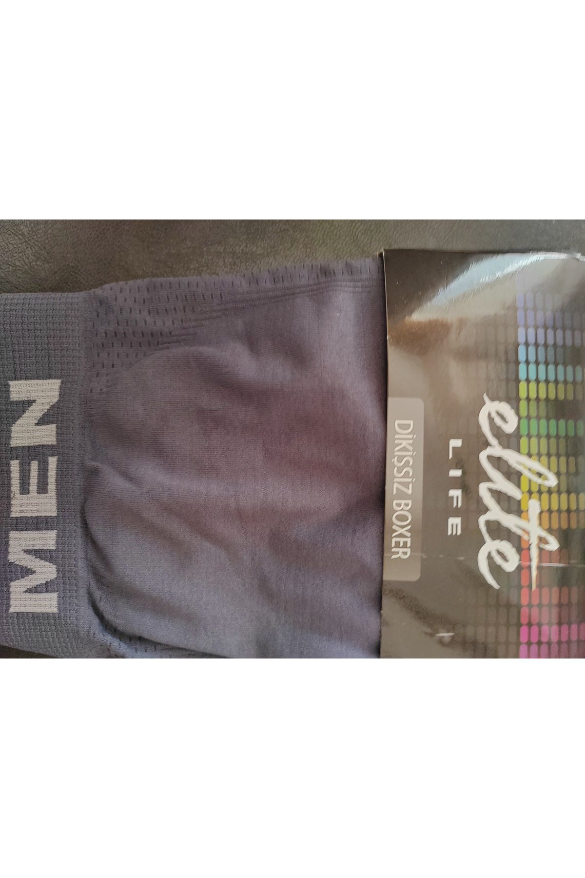 Erkek Boxer L-xl Elite Life Dikişsiz Lacivert (E 900)