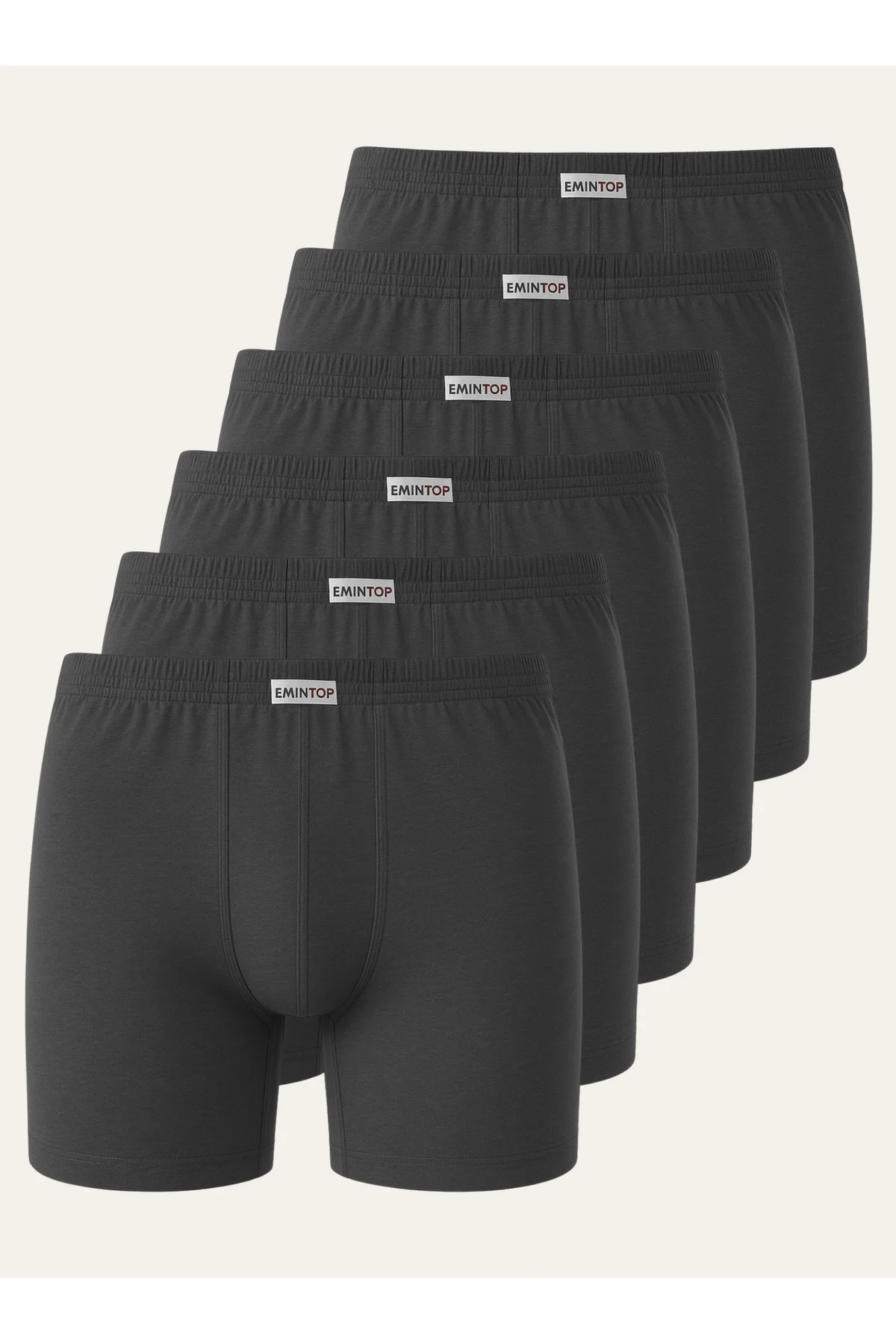 ERKEK BOXER SHORT 6'LI - ANTRASİT BOXER ŞORT