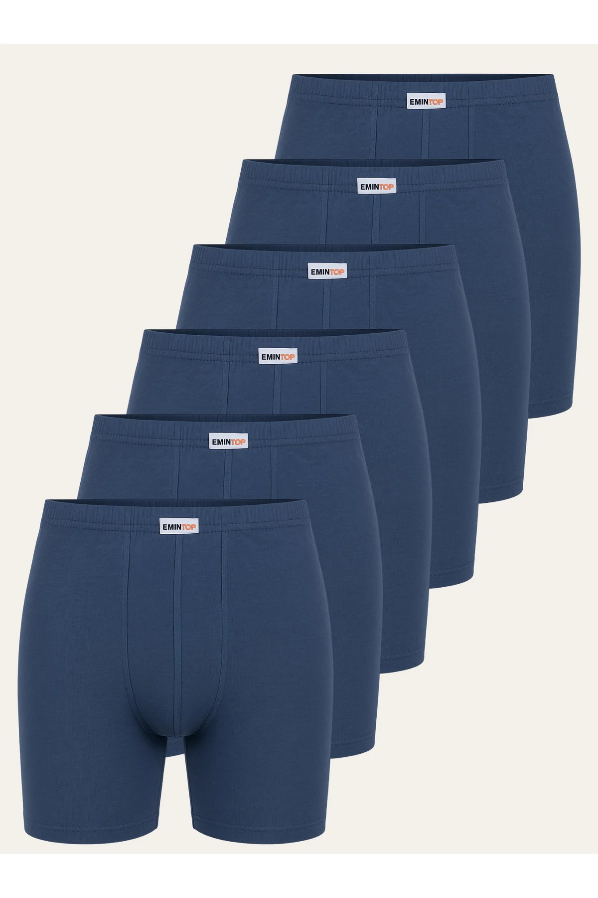 ERKEK BOXER SHORT 6'LI - İNDİGO BOXER ŞORT