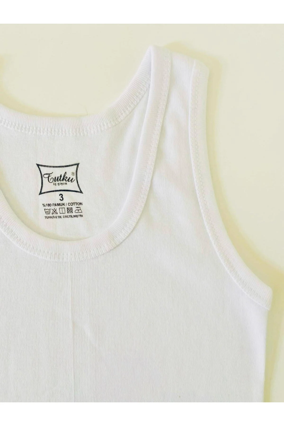 Erkek Çocuk %100 Pamuklu Ribana Atlet 6 'lı paket