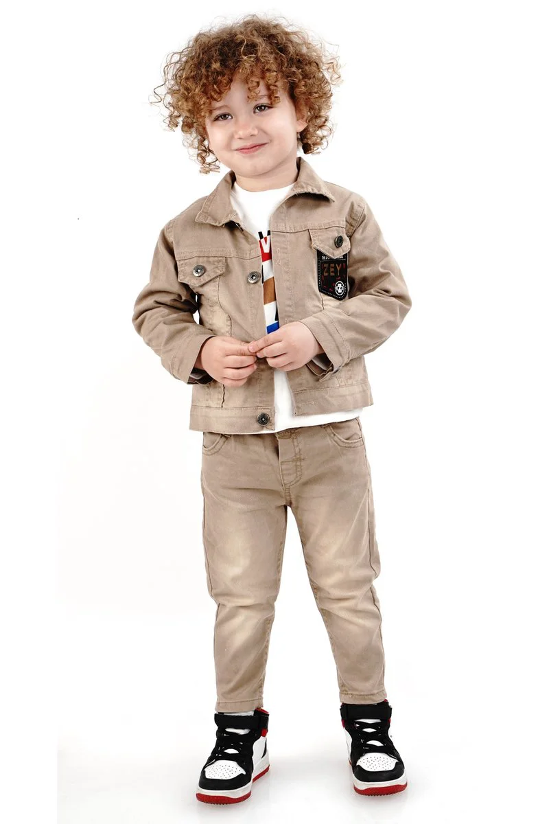 Erkek çocuk 2-9 yaş ceket  badi ve pantolon takımı