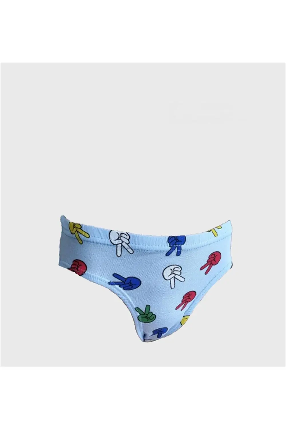 Erkek Çocuk Baskılı Likralı Slip Külot 12 Adet - 1018