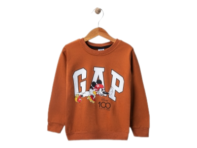 Erkek Çocuk Bisiklet Yaka Baskılı Sweatshirt Erkek Çocuk Bisiklet Yaka Baskılı Sweatshirt