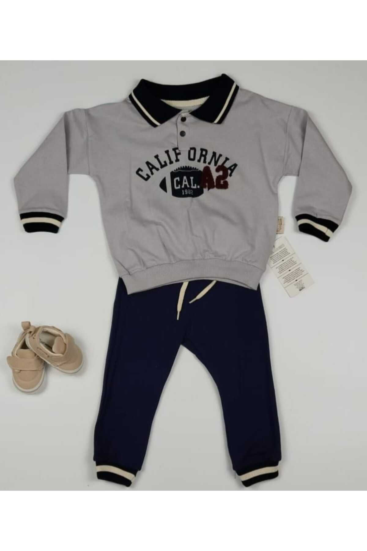 Erkek Çocuk California Yazılı 2'li Spor Takım
