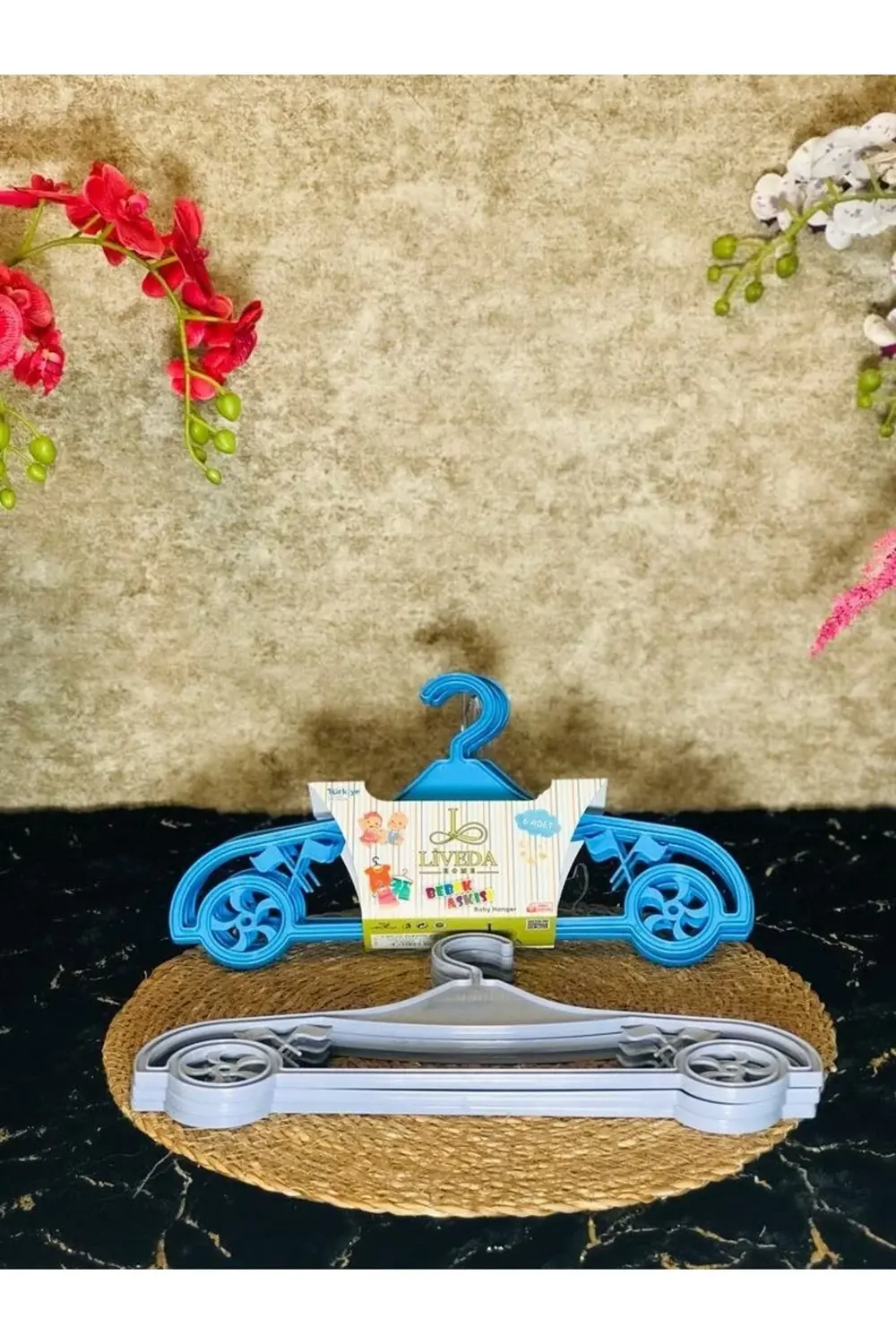 Erkek Çocuk Elbise Askısı 6 Lı Araba Figürlü