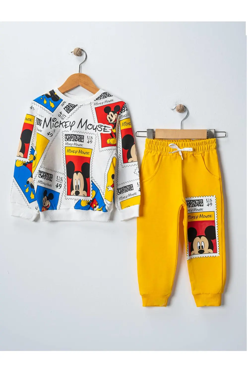Erkek Çocuk Karekter Baskılı   2 İp 3/7 Yaş  Eşofman Takımı