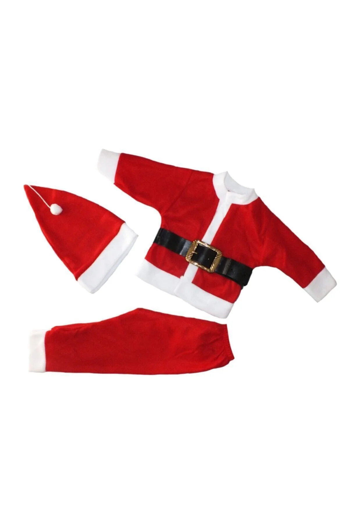 Erkek Çocuk Kırmızı Noel Baba Kostümü