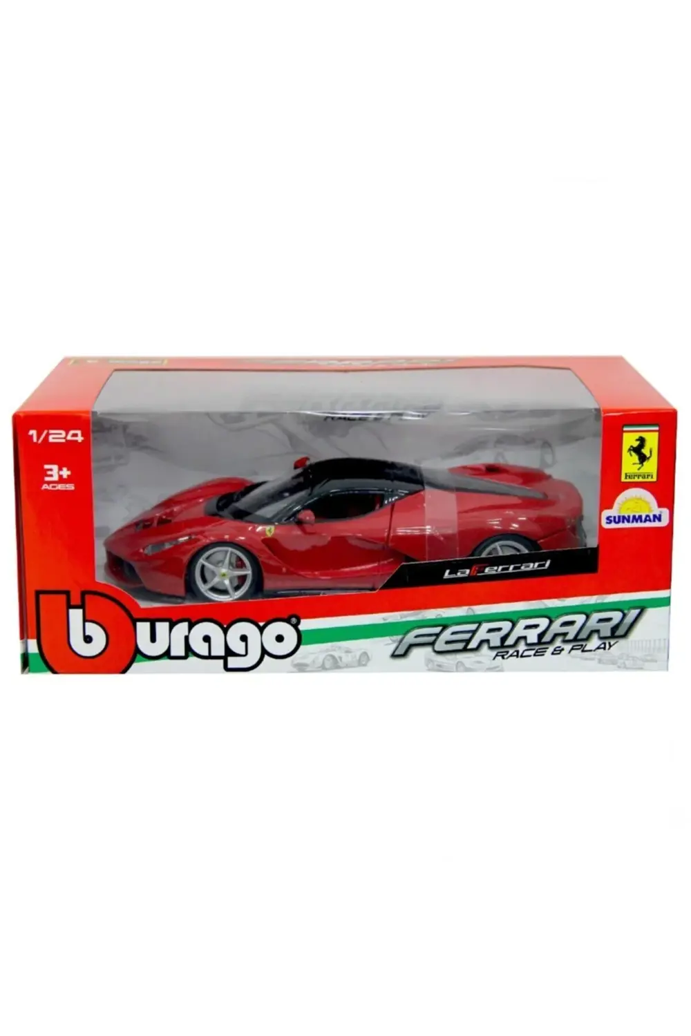 Erkek Çocuk Kırmızı Sunman Burago La Ferrari Oyuncak Araba