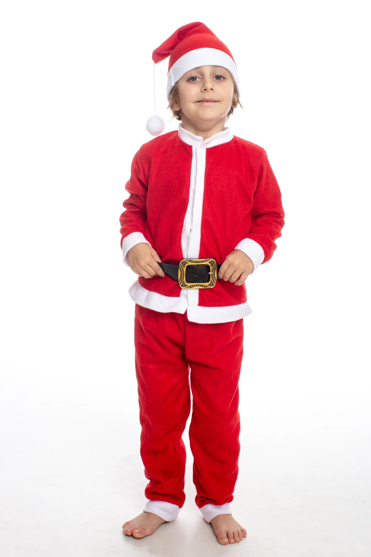 Erkek Çocuk Noel Kostümü Yılbaşı Kostümü Noelbaba