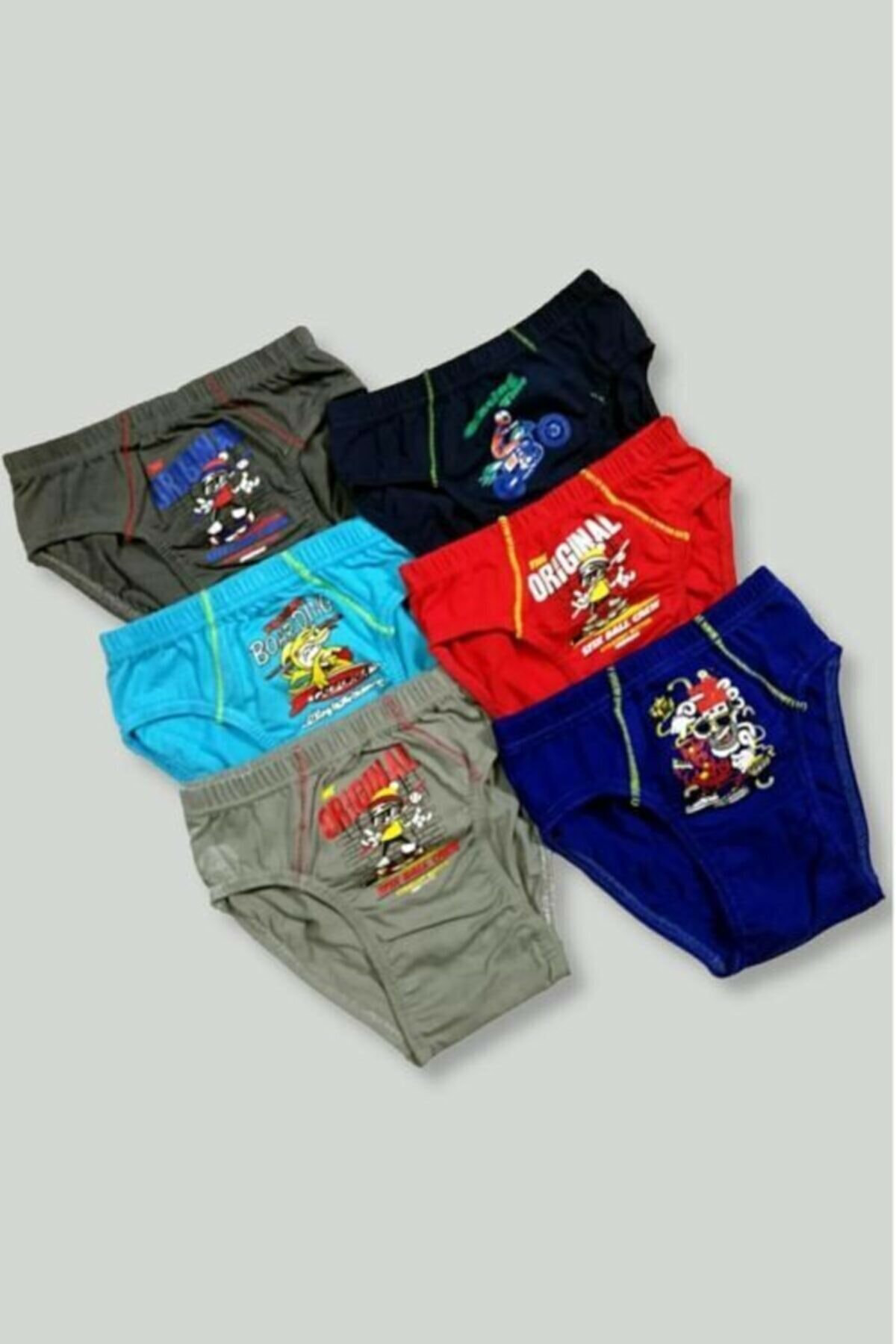 Tutku Erkek Çocuk Pamuklu 6'Lı Paket Külot  Dty138