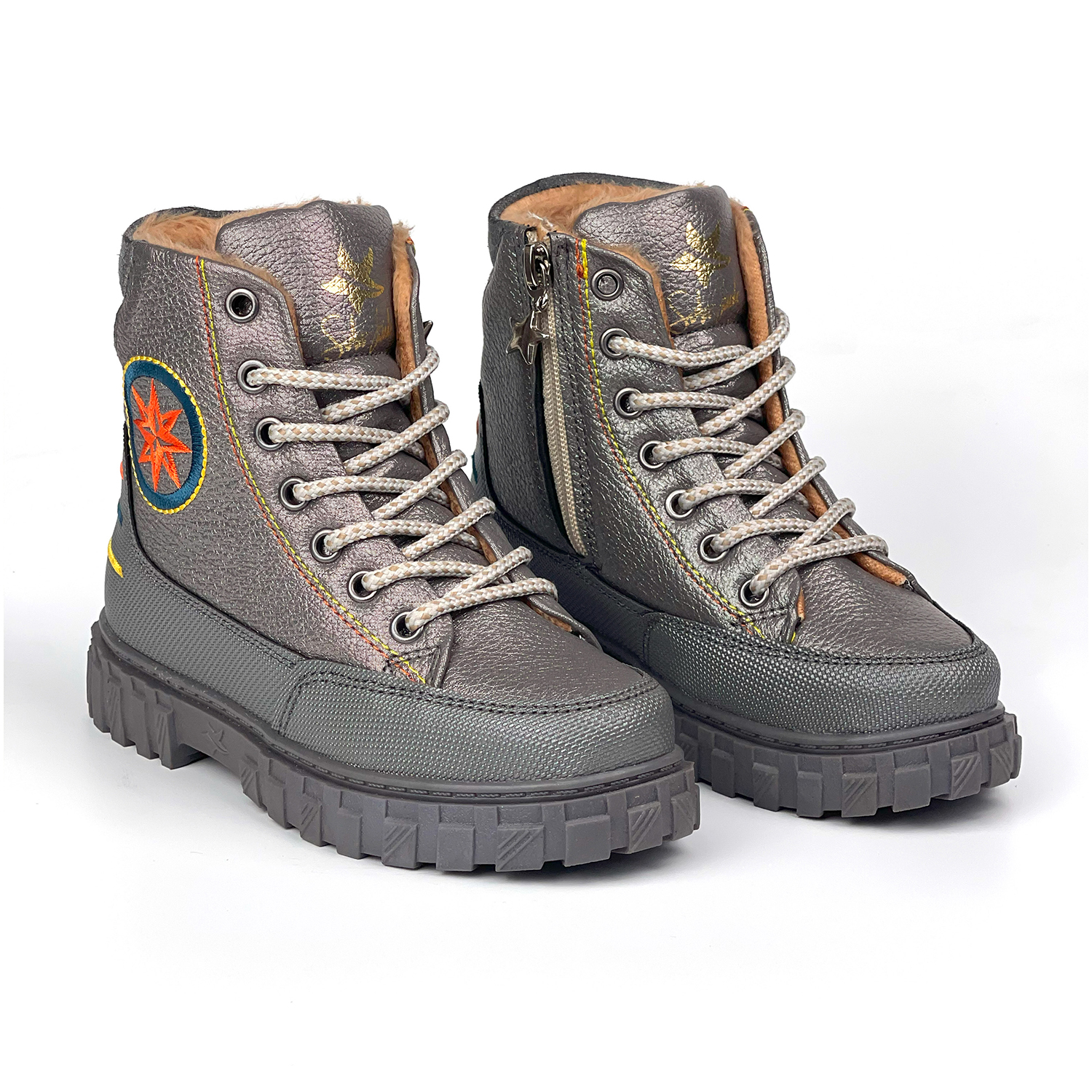 Kajila Erkek Çocuk Platin Oranj İçi Kürklü Termo Taban Suya Soğuğa Dayan