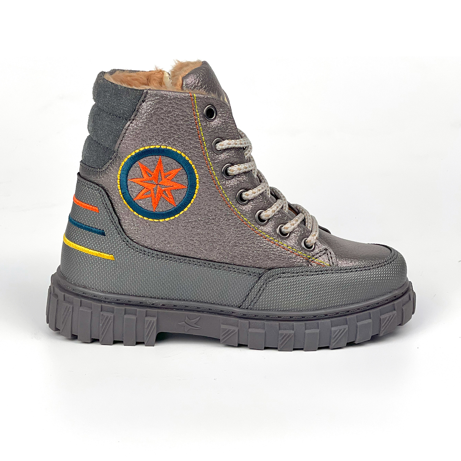 Kajila Erkek Çocuk Platin Oranj İçi Kürklü Termo Taban Suya Soğuğa Dayan