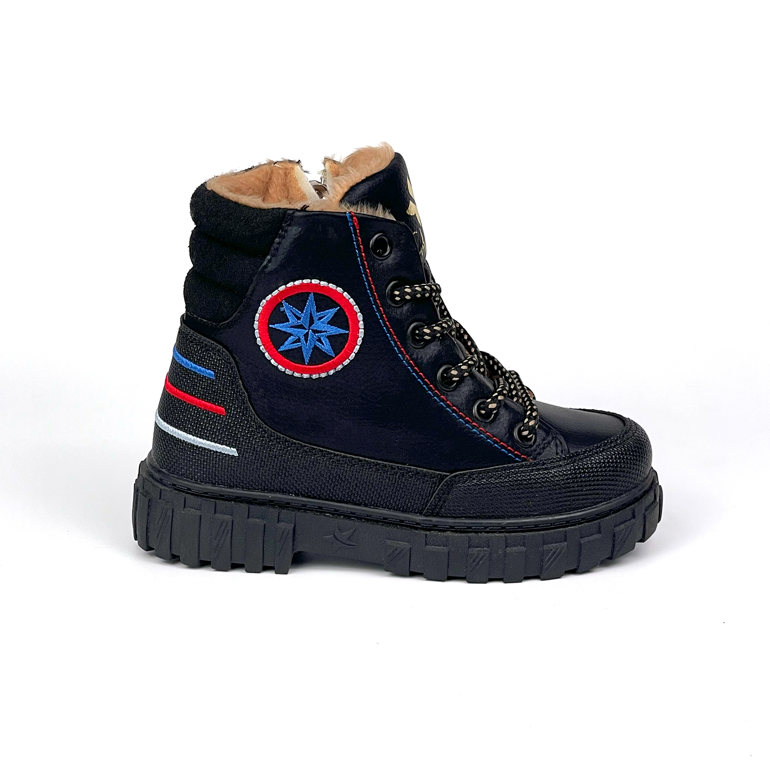 Kajila Erkek Çocuk Siyah Sax İçi Kürklü Termo Taban Suya Soğuğa Dayanıkl