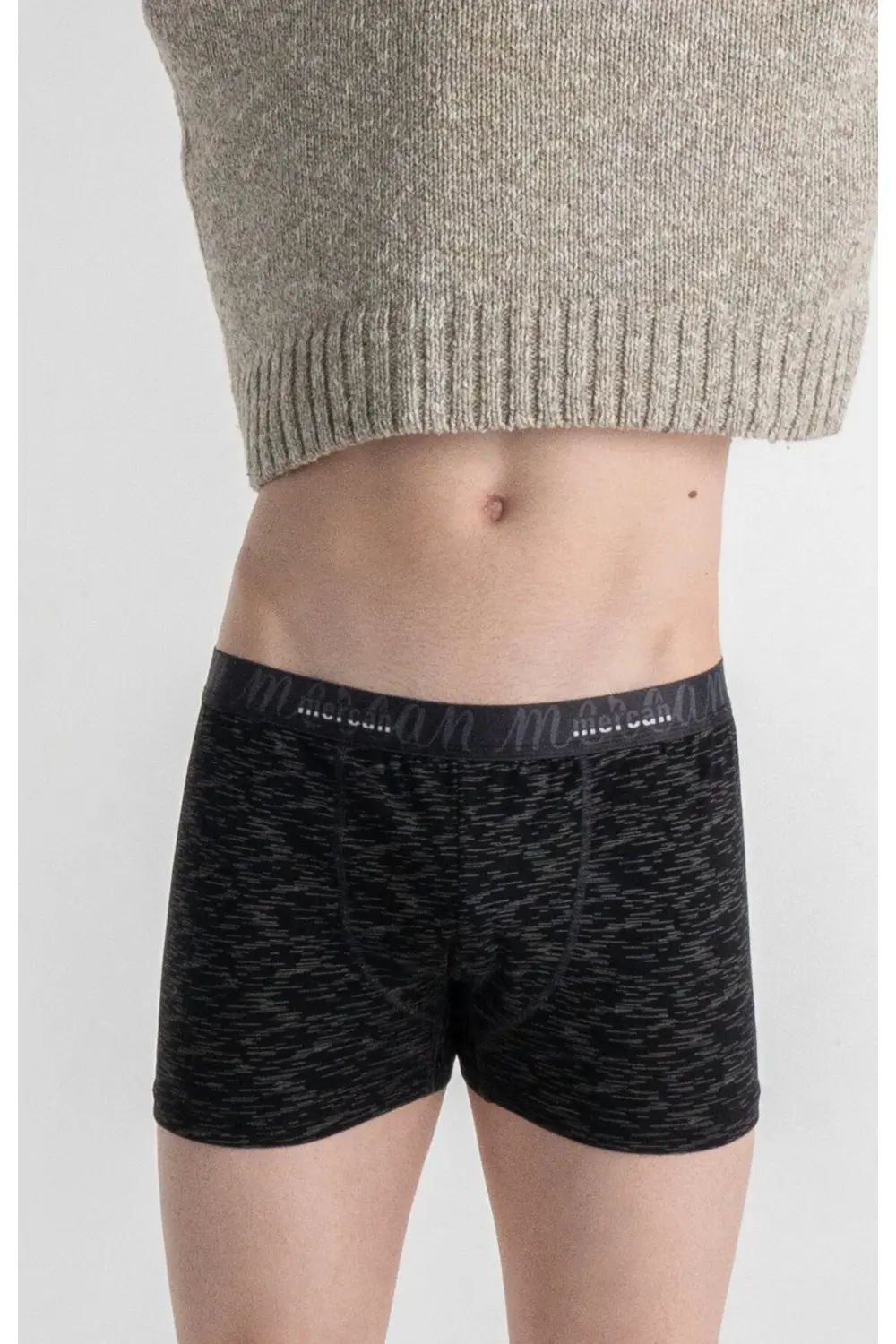 Erkek Çok Renkli 3'lü Likralı Pamuklu Boxer (BEYAZ GRİ UZAY)