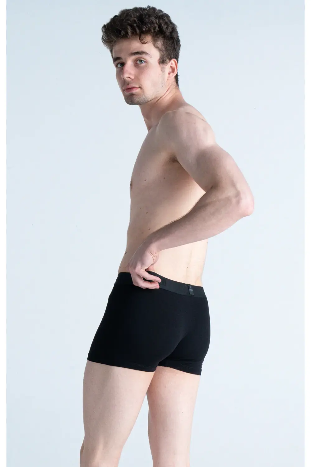 Erkek Çok Renkli 3'lü Likralı Pamuklu Boxer (BORDO SİYAH KARMAŞIK