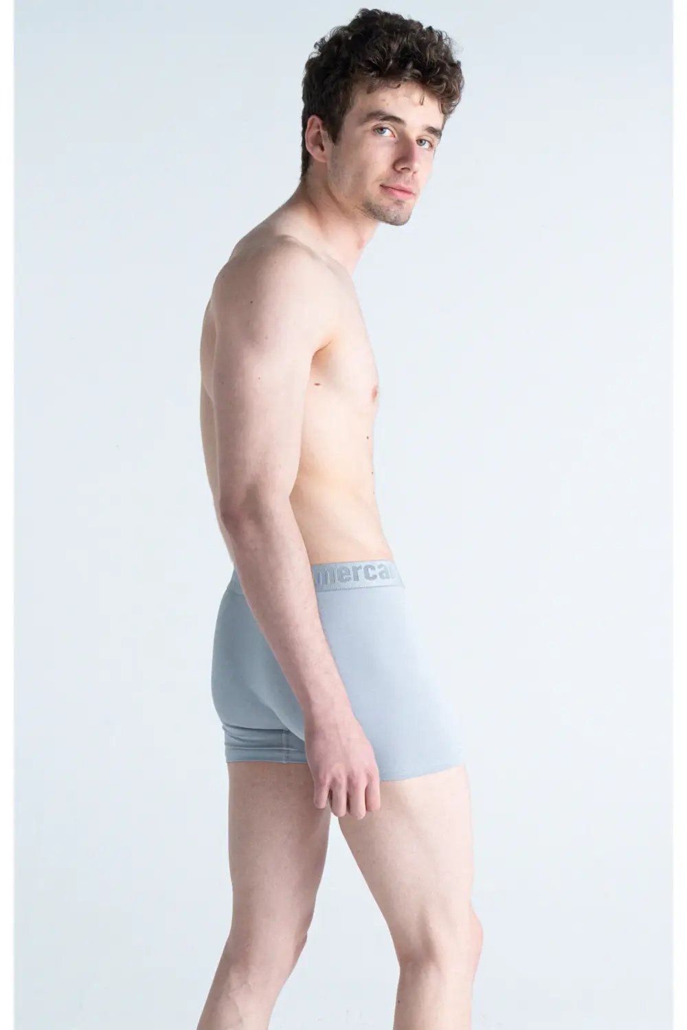 Erkek Çok Renkli 3'lü Likralı Pamuklu Boxer (GRİ BORDO MR. PICKLE