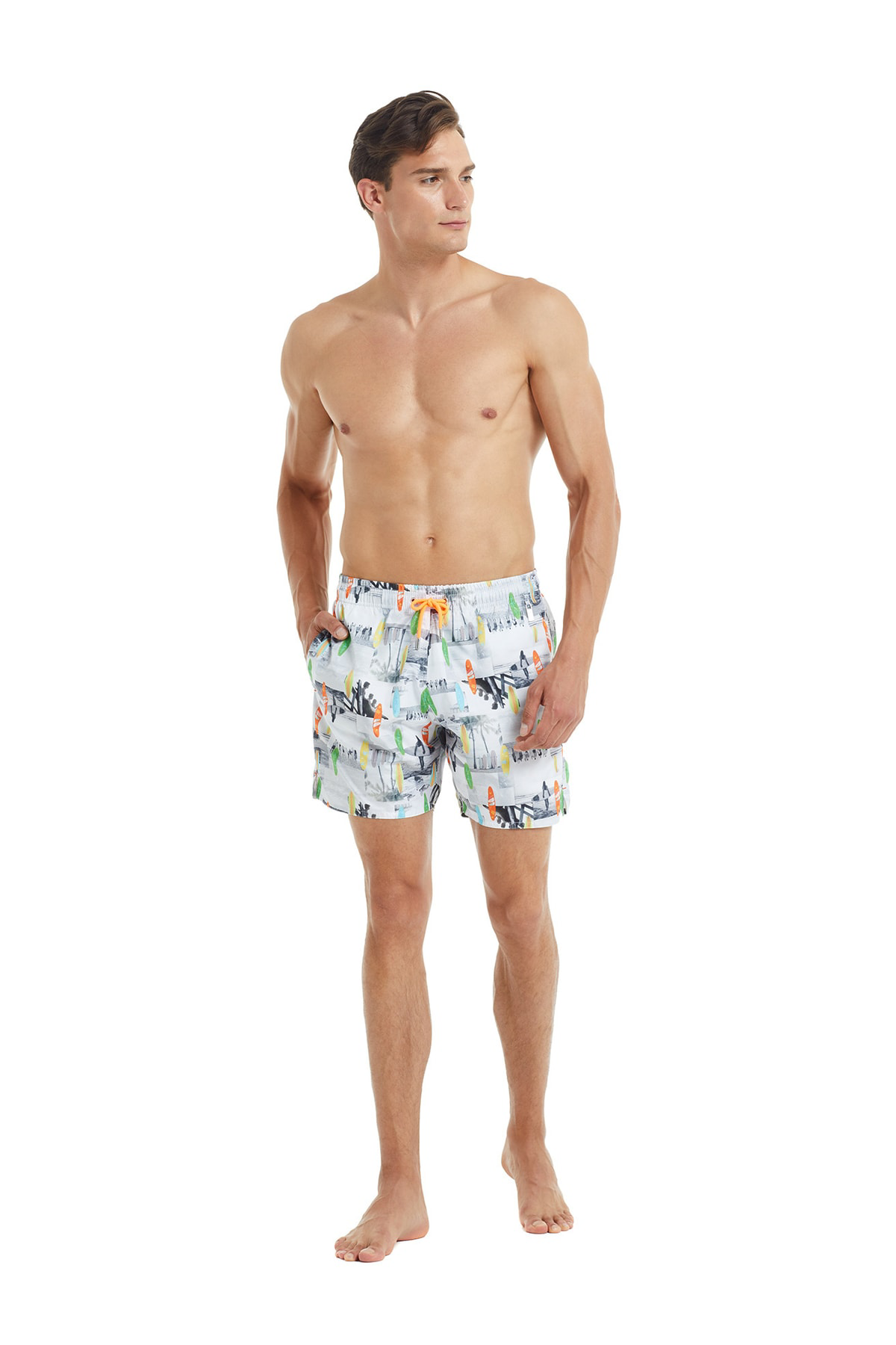 Blackspade Erkek Çok Renkli Deniz Şortu