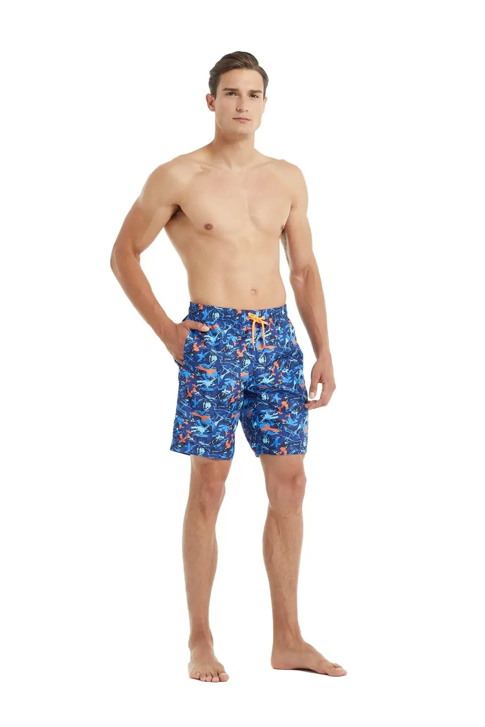 Erkek Çok Renkli Deniz Şortu