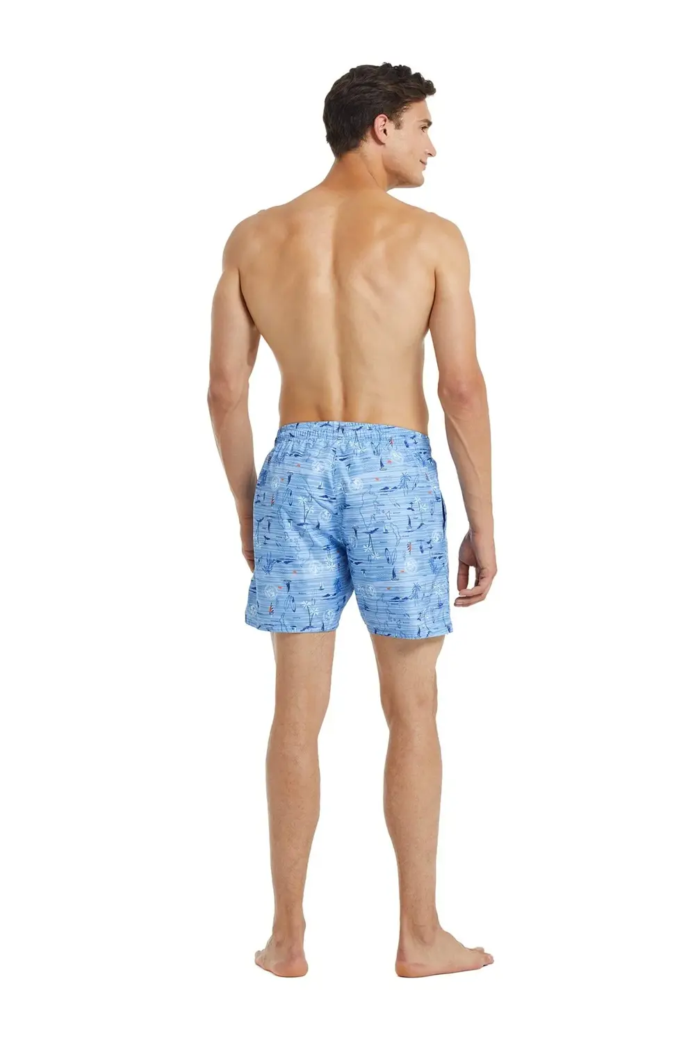 Erkek Çok Renkli Deniz Şortu