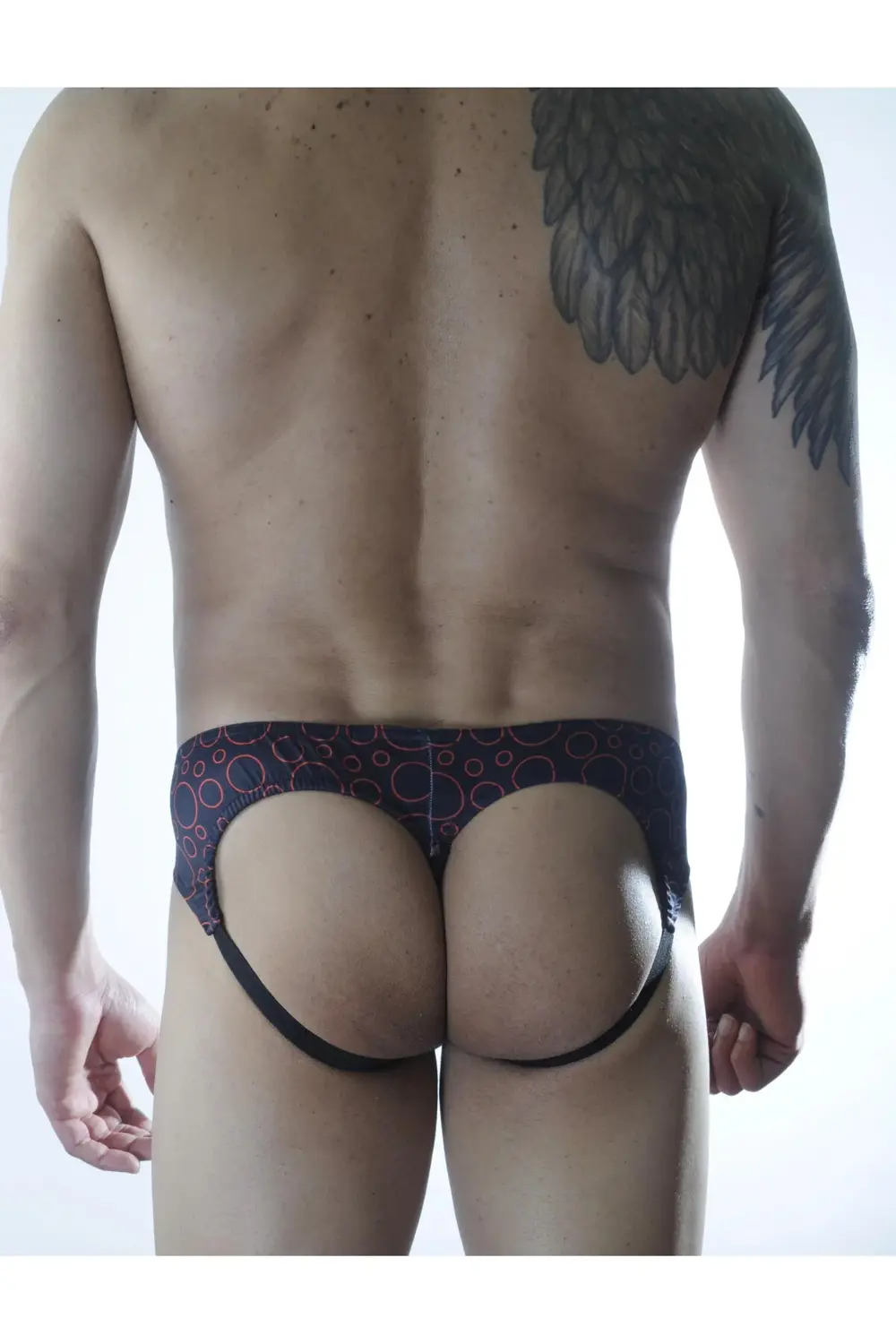 Erkek Daire Desenli Fantezi Jockstrap