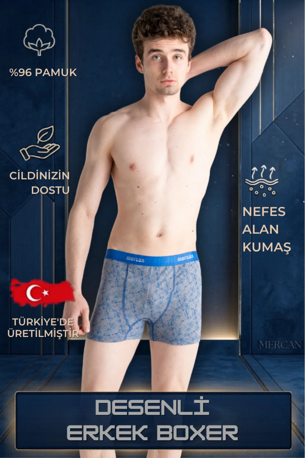 Erkek Desenli Boxer '' Baskılı Pamuklu Rahat Kesim Boxer Erkek Desenli Boxer '' Baskılı Pamuklu Rahat Kesim Boxer
