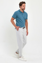 Erkek Desenli Duble Paça  Pamuklu Arka Cepli Beli Lastikli ve İpl