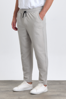 Erkek Desenli Pamuklu Arka Cepli Beli Lastikli ve İpli Jogger Pan