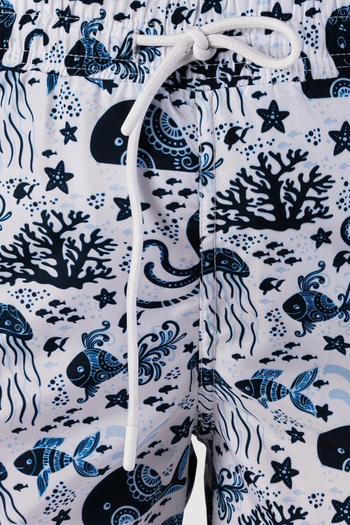 My Frag Erkek Dijital Kisa Deniz Şortu Desenli