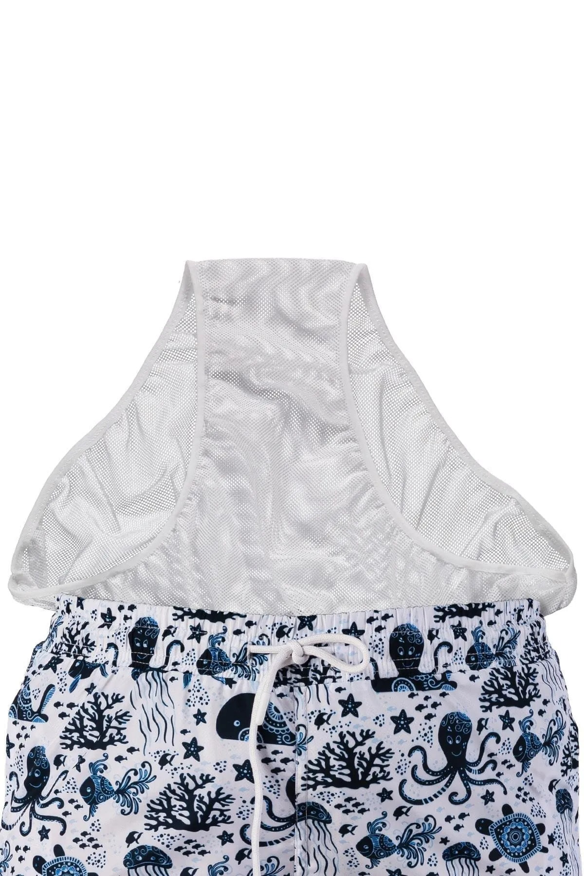 My Frag Erkek Dijital Kisa Deniz Şortu Desenli