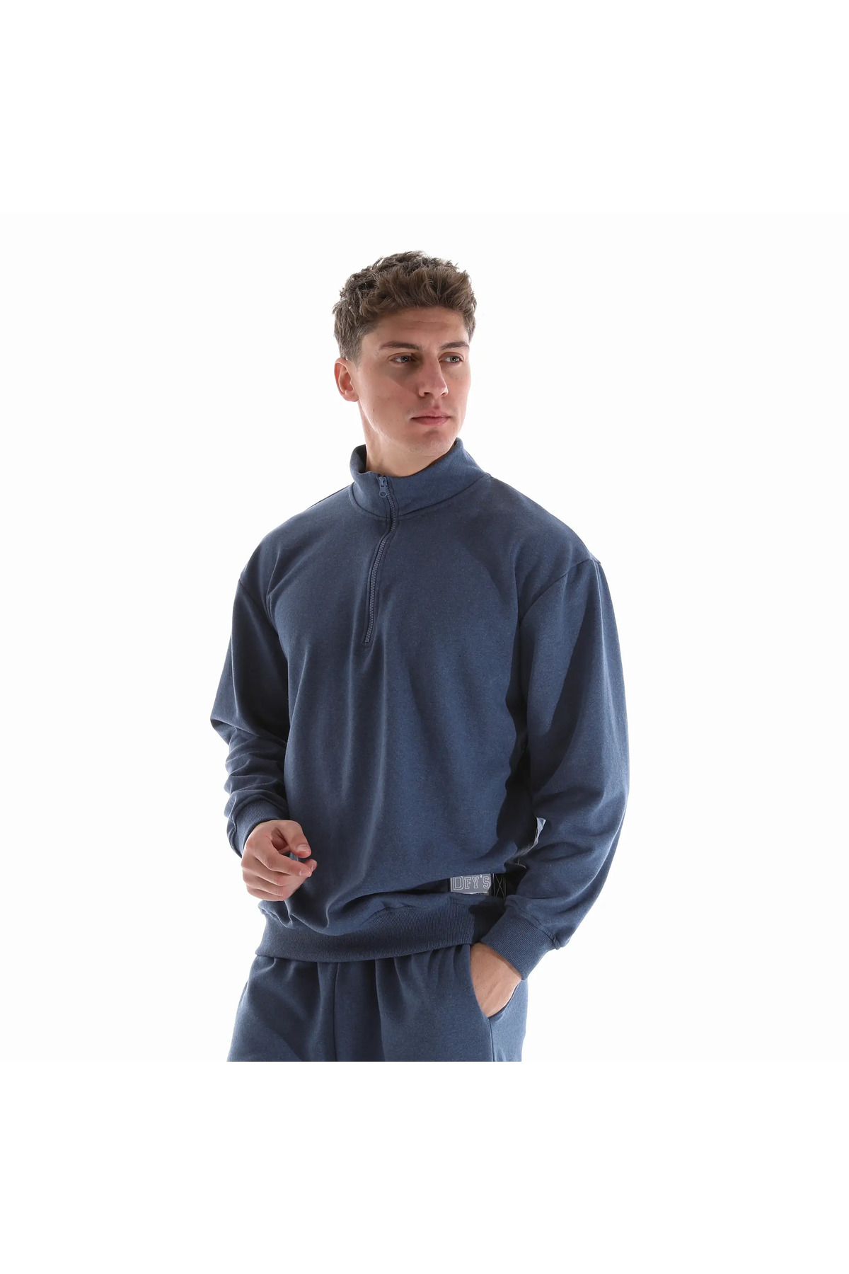 Defys Erkek Dik Yaka Sweat